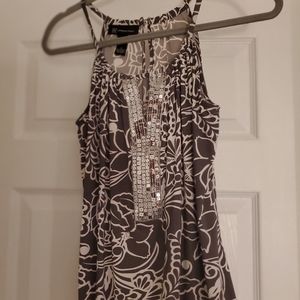 DRESSY GRAY WITH SEQUIN TANK TOP SIZE SMALL FROM INC